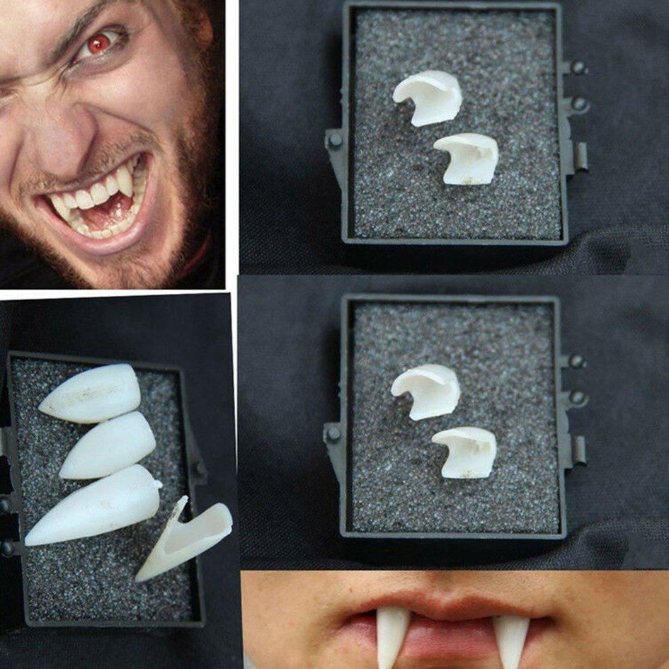 Buy Halloween Vampire 13/15/17Mm Denture Cosplay Props Resin Denture+Teether DIY KUN at