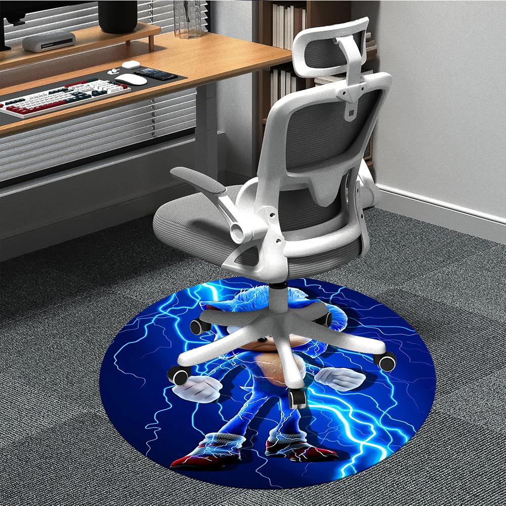 

1PC Office Round Rug, Non-slip, Soft and Durable Office Rug for Interior Decoration, Perfect for Office yy250915106 80cm by 80cm