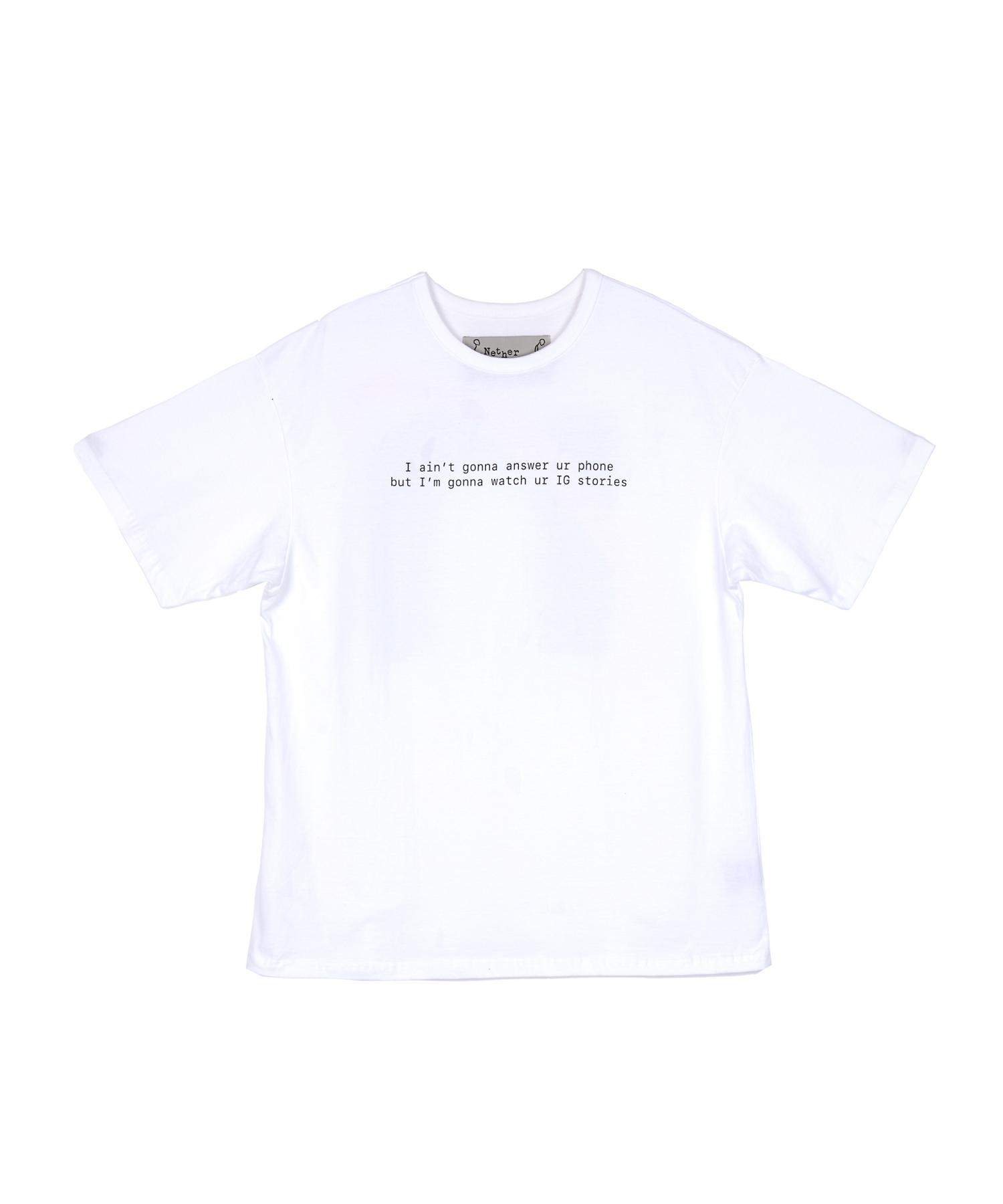 Netherworld Ntw Internet Logo Tee White L