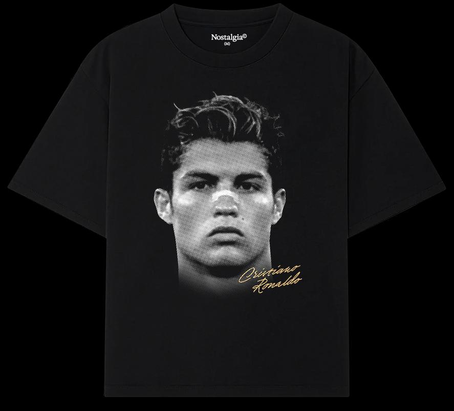 CR7 BIG HEAD Graphic T-shirt Men Women Fashion Hip Hop Short Sleeves Cotton Oversized Streetwear Harajuku Y2k High Quality Female Male Clothing