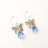 Natural Tanzanite Gemstone 925 Sterling Silver Jewelry Handcrafted Earrings 1.3" EE-155-13