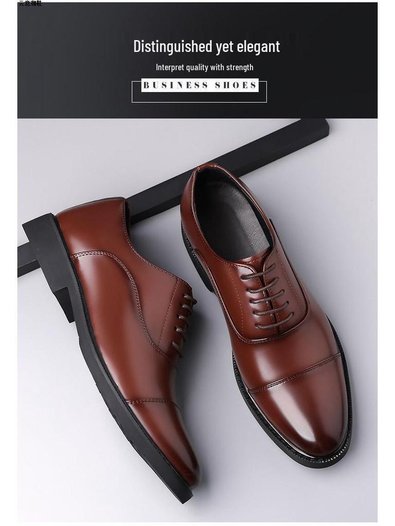 Herren Leder Oxford Schuhe - Formeller britischer Stil, Übergröße, Auf Lager