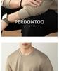 Men's Autumn/Winter Long-Sleeve Crew Neck T-Shirt - 320G Heavyweight Xinjiang Long-Staple Cotton, Loose Fit, Solid Color