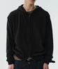 Divein Slub Crop Hood Zip-Up (Black)