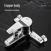 All-Copper 3-Function Shower Faucet Set with Bathtub Switch and Zinc Alloy Hot/Cold Mixer Valve