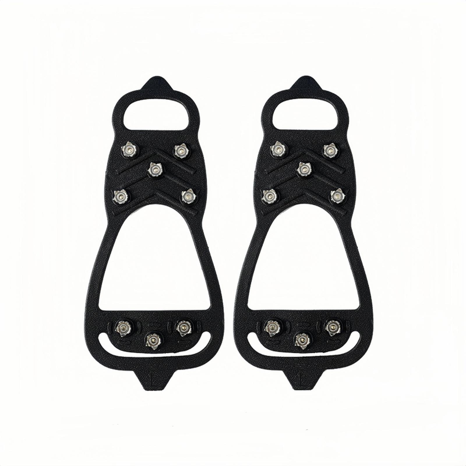 

1 пара противоскользящих кошек для альпинизма и кемпинга, 8-зубчатые кошки, 5 противоскользящих бахил, шипы для обуви, силиконовые кошки