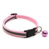 12 Stück Reflektierendes Katzenhalsband Bequemes Verstellbares Kätzchenhalsband mit Glöckchen für Kleine Haustiere Farbe
