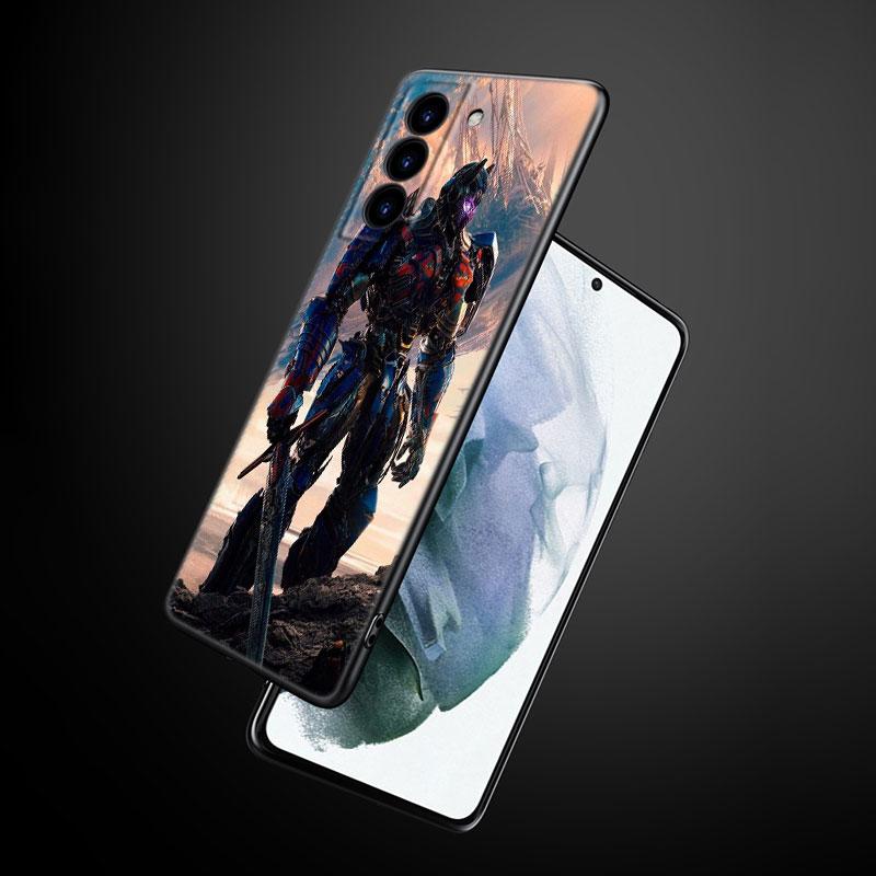 Transformers Bumblebee Černý Silikonový Kryt na Telefon Pro Samsung Galaxy S23 S21 S20 FE S24 S22 Ultra S10E S10 S9 S8 Plus
