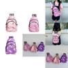 Adorable Unicorn Print Children's Bag 2024 New Style Large Capacity Backpack For Girls