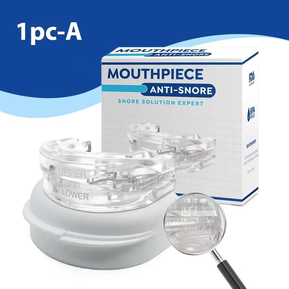 Protège-bouche anti-ronflement Embouchure en silicone Stop ronflement Bruxisme Aide au sommeil Protection contre l'apnée Dispositif anti-ronflement pour les dents Ronflement oral