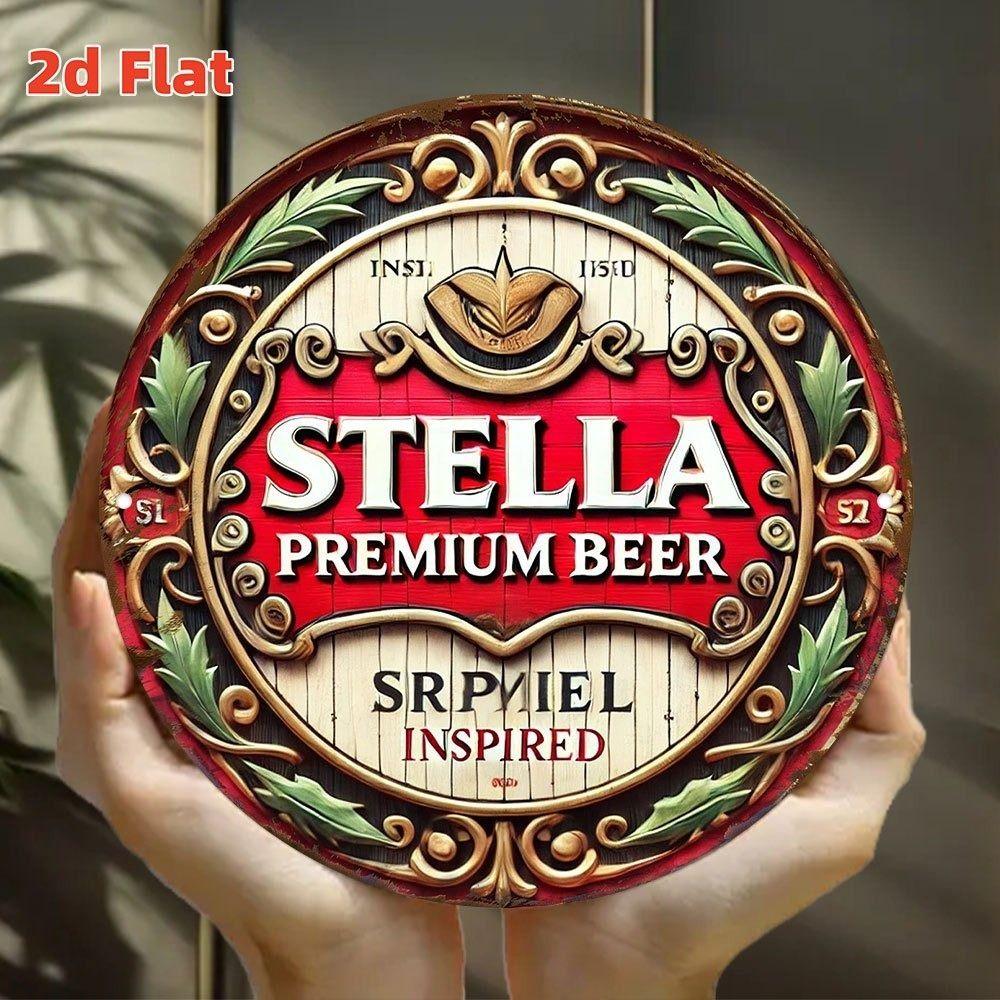 Segno in Latta Metallico Birra Decorazione Murale 20x30cm