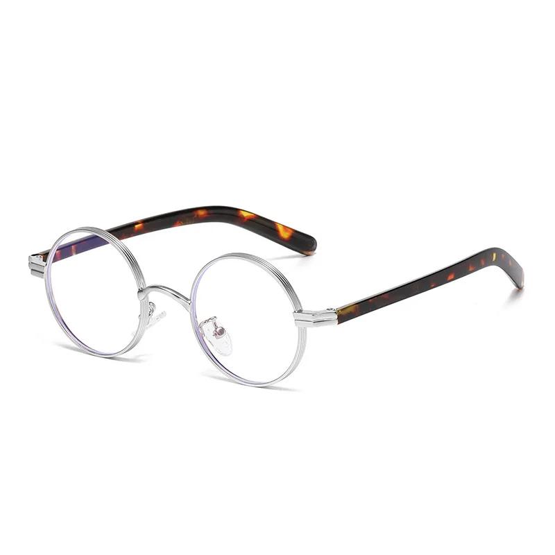 

Retro Metal Round-framed Anti-blue Light Glasses for Women and Men Street Photography Punk-style Small Frame Eyeglasses