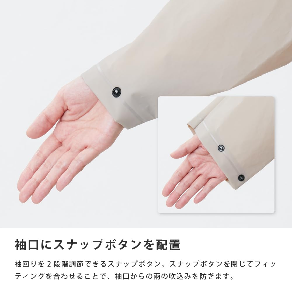 backpack long for commuting to work or EVA raincoat [Ametohare] Raincoat, compatible, length, school, AH-303 bag-in (mint green, M)