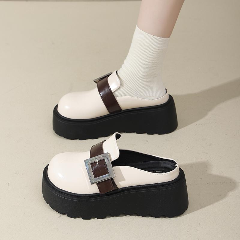 Fashion Women High Platform Slippers Wedges Bling Shoes Woman Outside Leather Casual Chunky Sneakers Summer Breathable Mesh Slippers