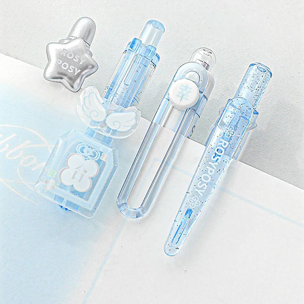 4Pcs Black Ink Scented Gel Pen Quick Drying Error Correction Pen  Back To School