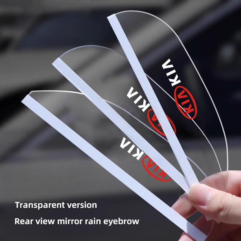 CLFW1 2Pcs Car Rearview Mirror Rainproof Eyebrow Visor Sticker For Kia GT-Line Sportage Ceed Rio Picanto Sorento Soul Cerato Venga