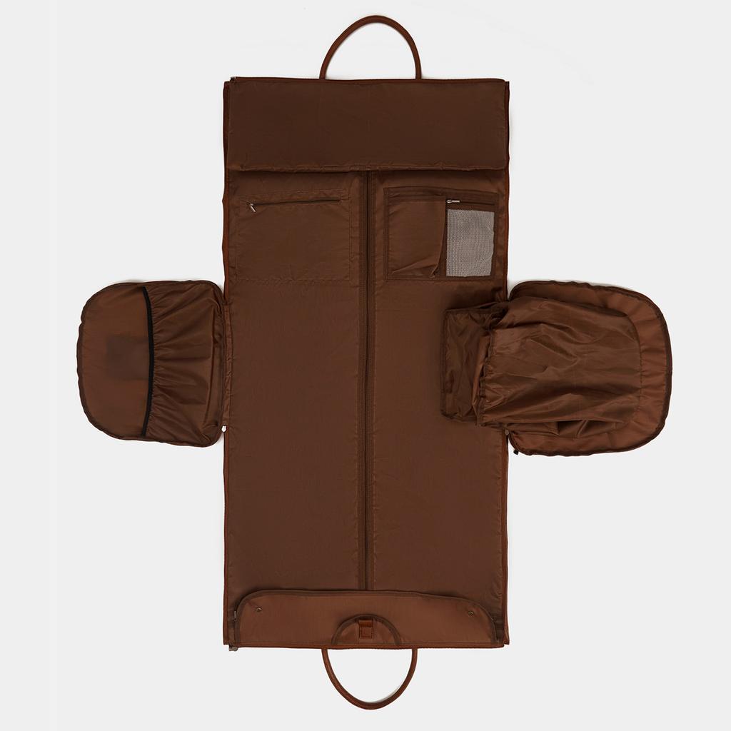 Travel Convenient Portable Garment Bag Large PU Leather Luggage Bag