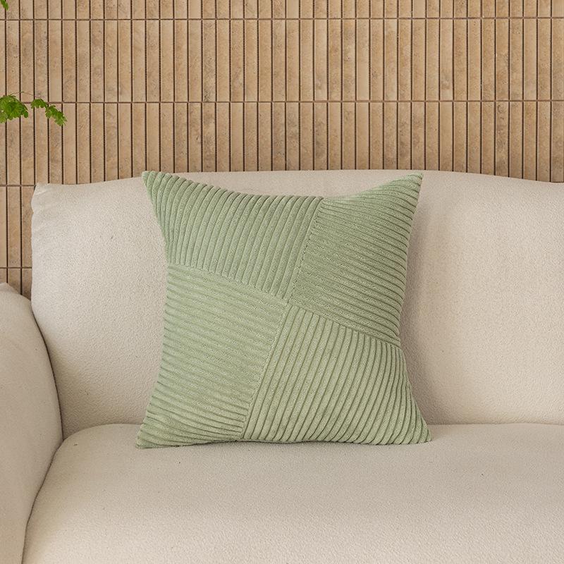 Corduroy Windmill Patchwork Cushion Cover for Bedroom or Living Room Sofa