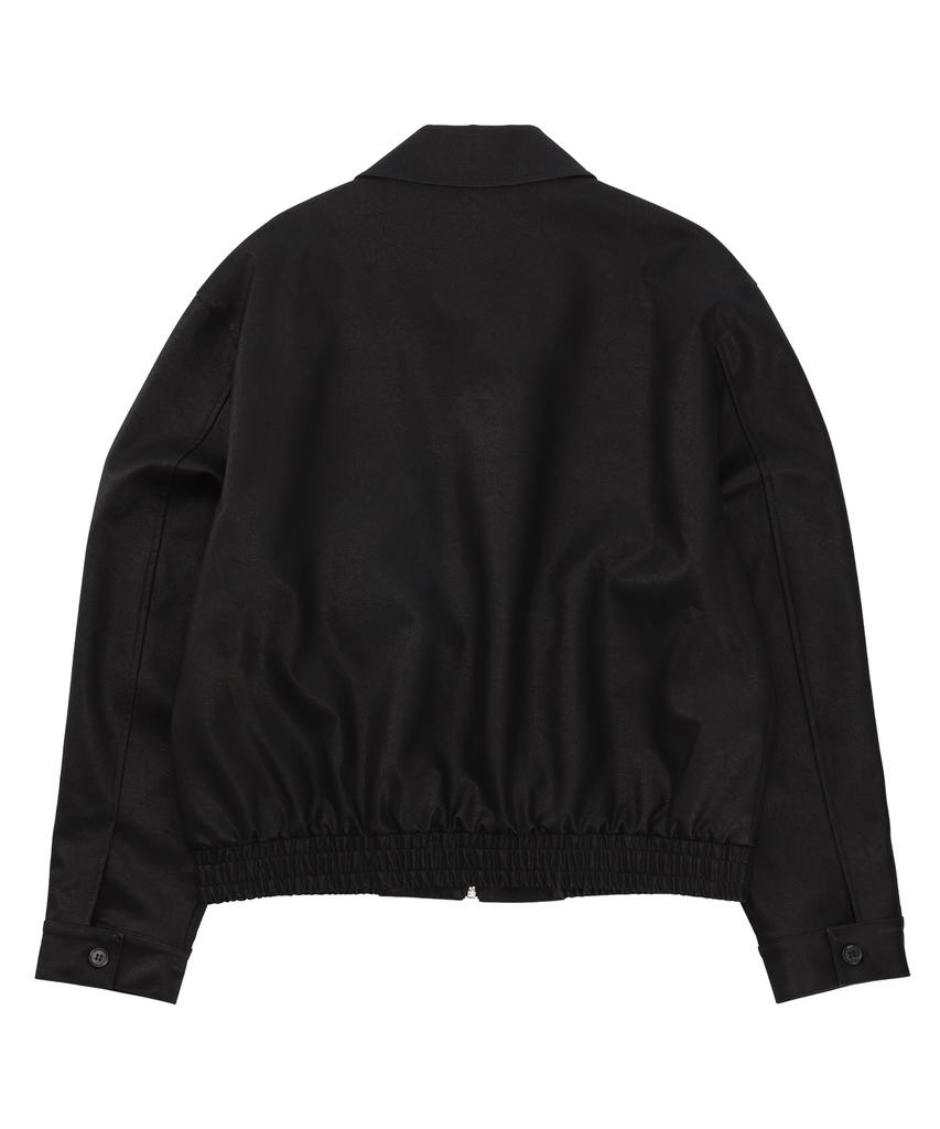Nowandtomorrow Leather Short Jumper [3 Color]