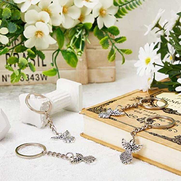 Angel Keyring for Wedding Party Favors Art and Crafts DIY Funeral Party Gifts