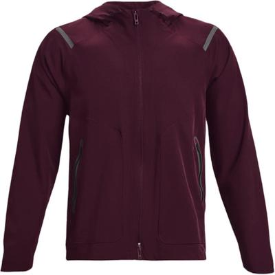 Sonnenschutz-Serie Einfarbige Zip-Up Kordelzug Kapuzen-Sport-Webjacke für Herren Oberbekleidung Rock-Lila 1370494-572