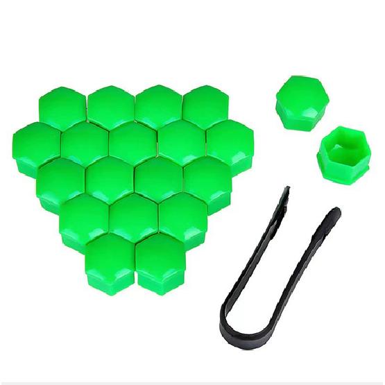 20Pc 17Mm Car Wheel Lug Nut Cover Bolt Protector Screw Cap Trims W/ Removal Tool