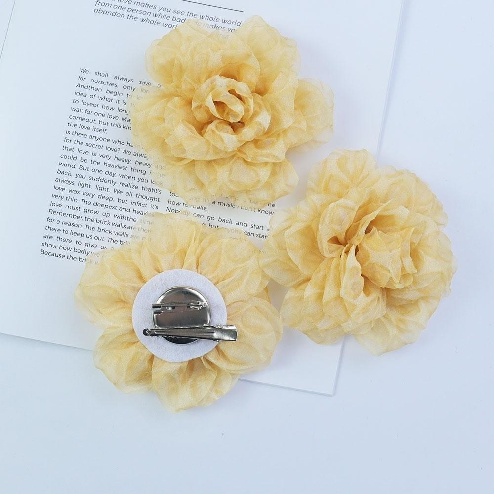 Handmade Flower Brooch Pin Fabric Suit Sweater Badge New Women Corsage  Clothing Accessories