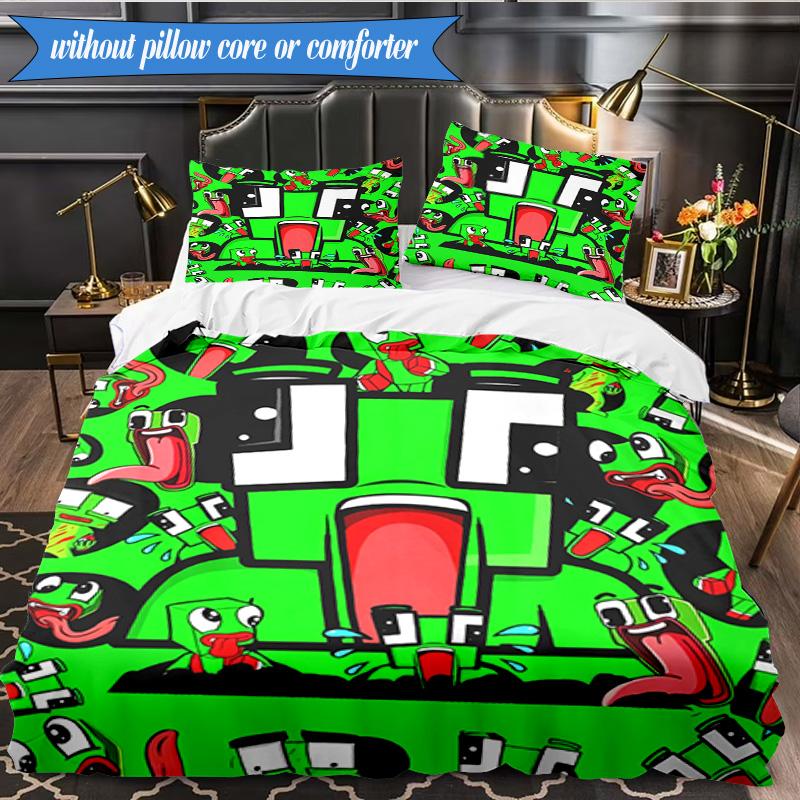Space Un-speakable Adventure 3pcs K-pop Music Group Bedding set,Ideal for Bedroom, Dormitory,Including Duvet Cover And 2pcs Pillowcases,Fan Gifts