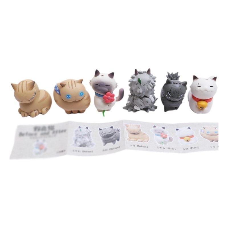 Adorable Stray Cat Blind Box Siamese Cat White Cat Plastic Toy Collectible