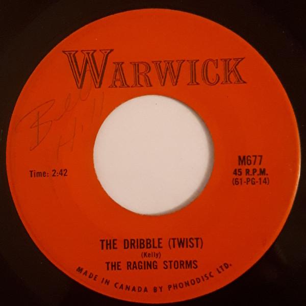 

7inch Record RAGING STORMS Dribble Twist M677 WARWICK 1962 Canada Rock Used