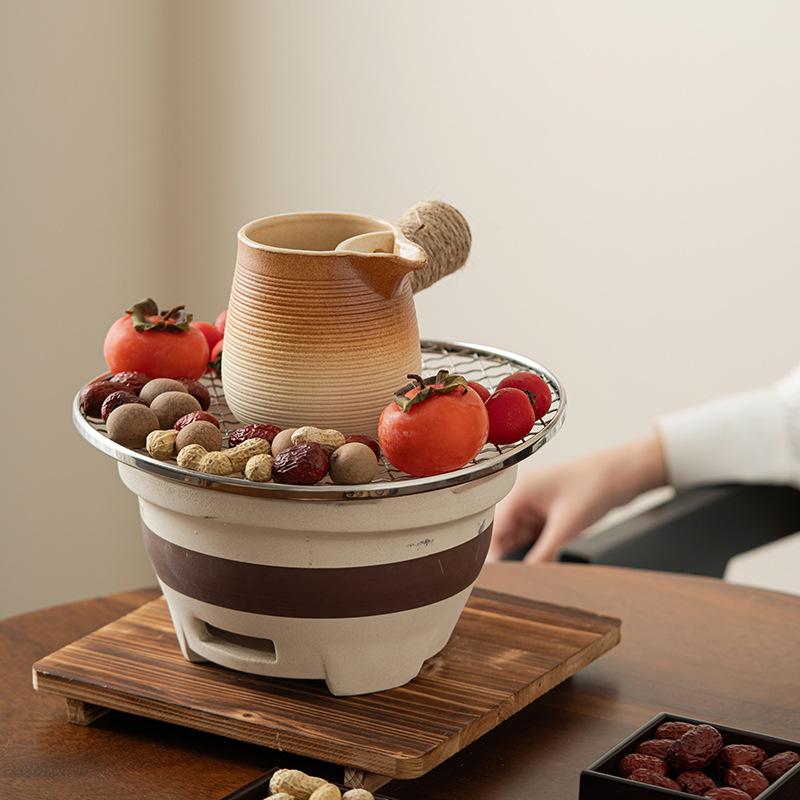 Ceramic Baked Milk Tea Pot Can Be Dry Boiled Boiled Tea Warm Milk Pot Teapot Tea Infuser