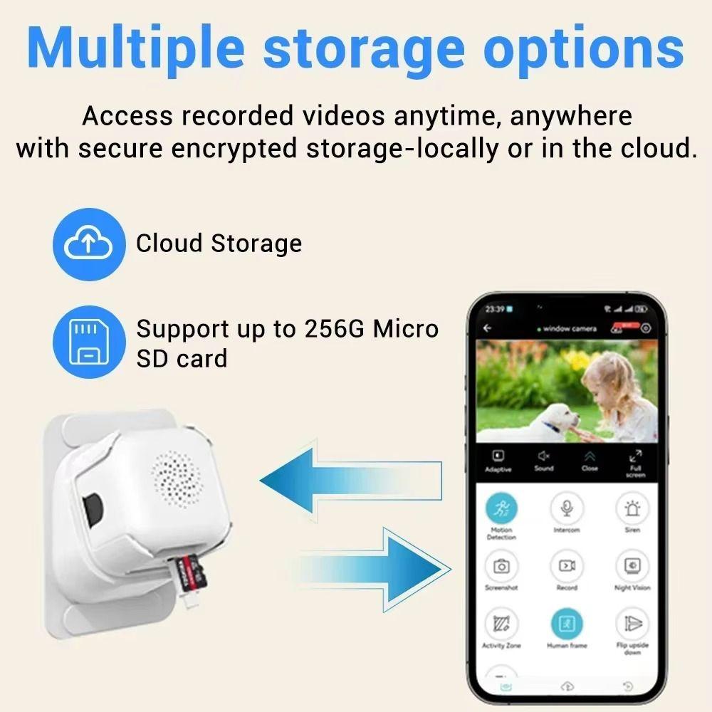 2K HD 2K WiFi Window Camera Smart Wireless Indoor Camera Home Monitoring
