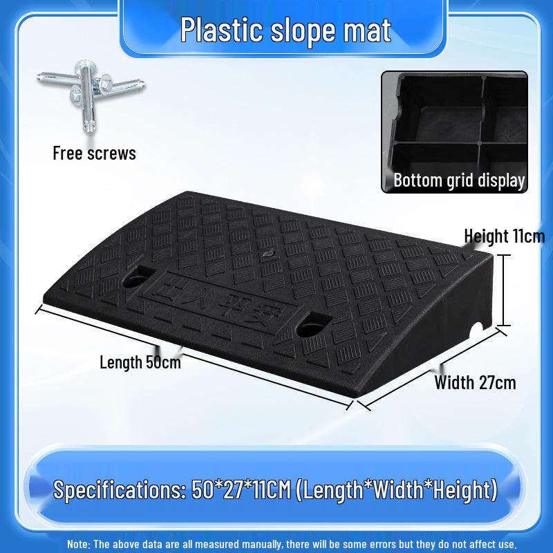 Home Car Step Threshold Mat - Plastic Curb Ramp