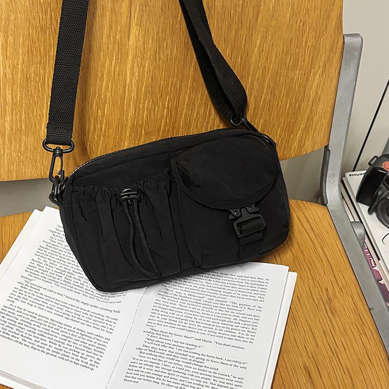 

Tooling sports style bag women s new versatile shoulder messenger bag high-end small square bag чёрный