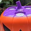 Halloween Pumpkin Bubble Machine Automatic Blower with Music & LED Lights Rechargeable Kid's Toy for Party Favors Outdoor Fun