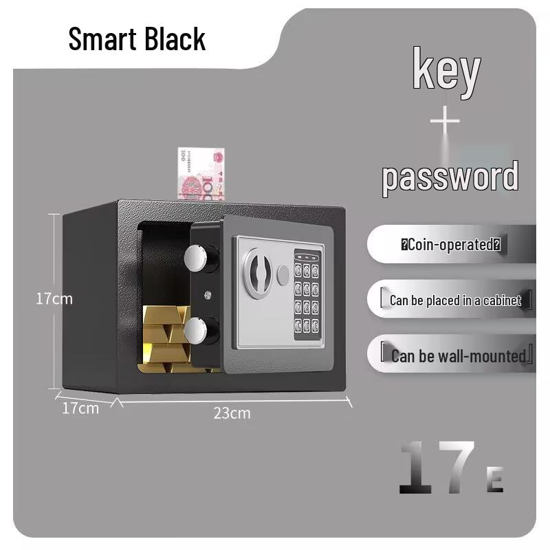 Secure Home Office Wall-Mount Electronic Steel Safe for Money Protection