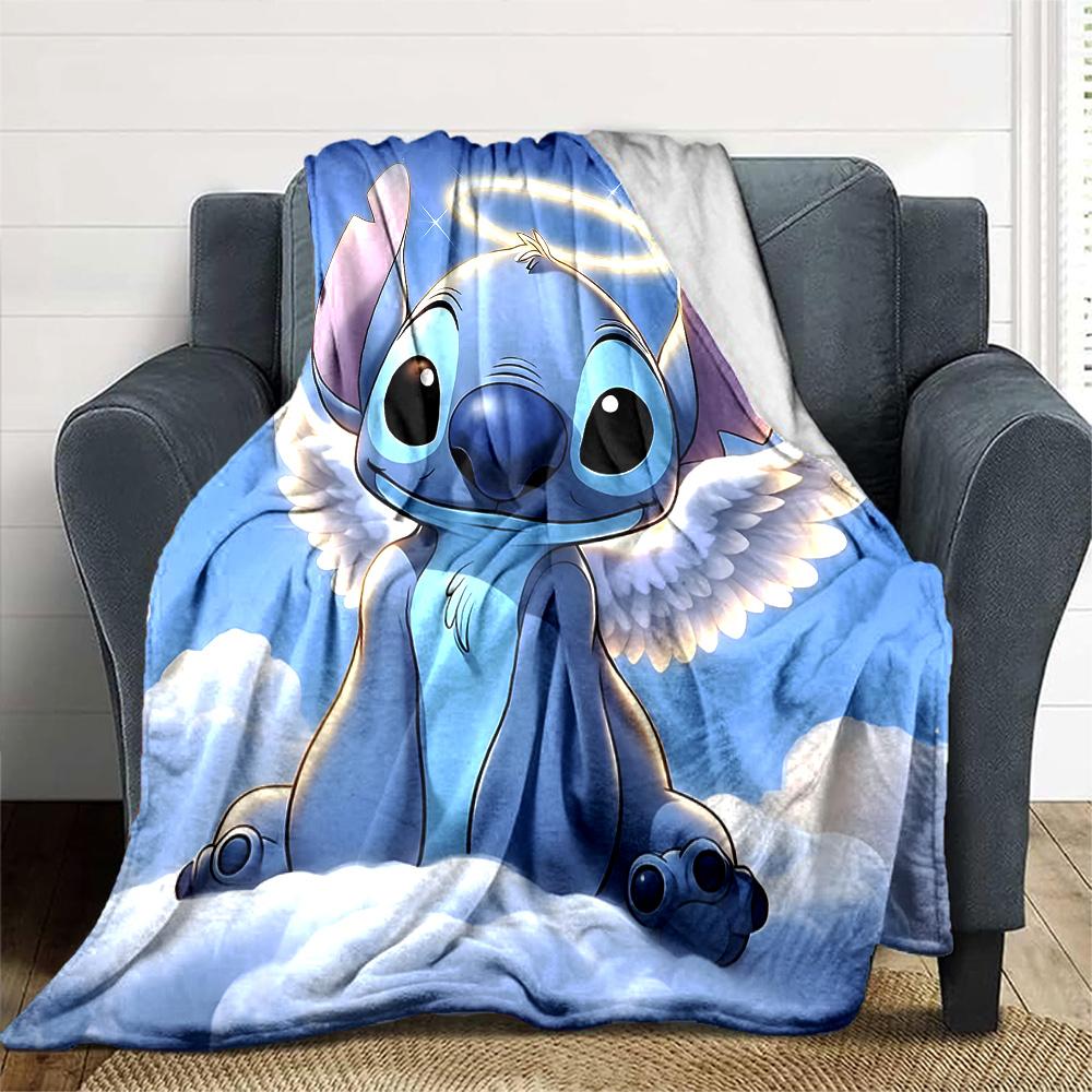 1pc S-Stitch16 Blanket, Gift, for Men and Women, Soft Blanket, Good for Sofa Bed Couch Travel, Lightweight Flannel Blanket
