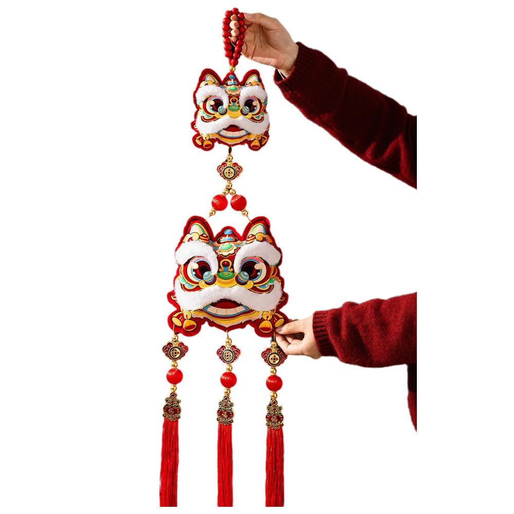 Traditional Lucky Charm Door Hanging Handmade Horse Year Desktop Ornament  Entrance Decoration