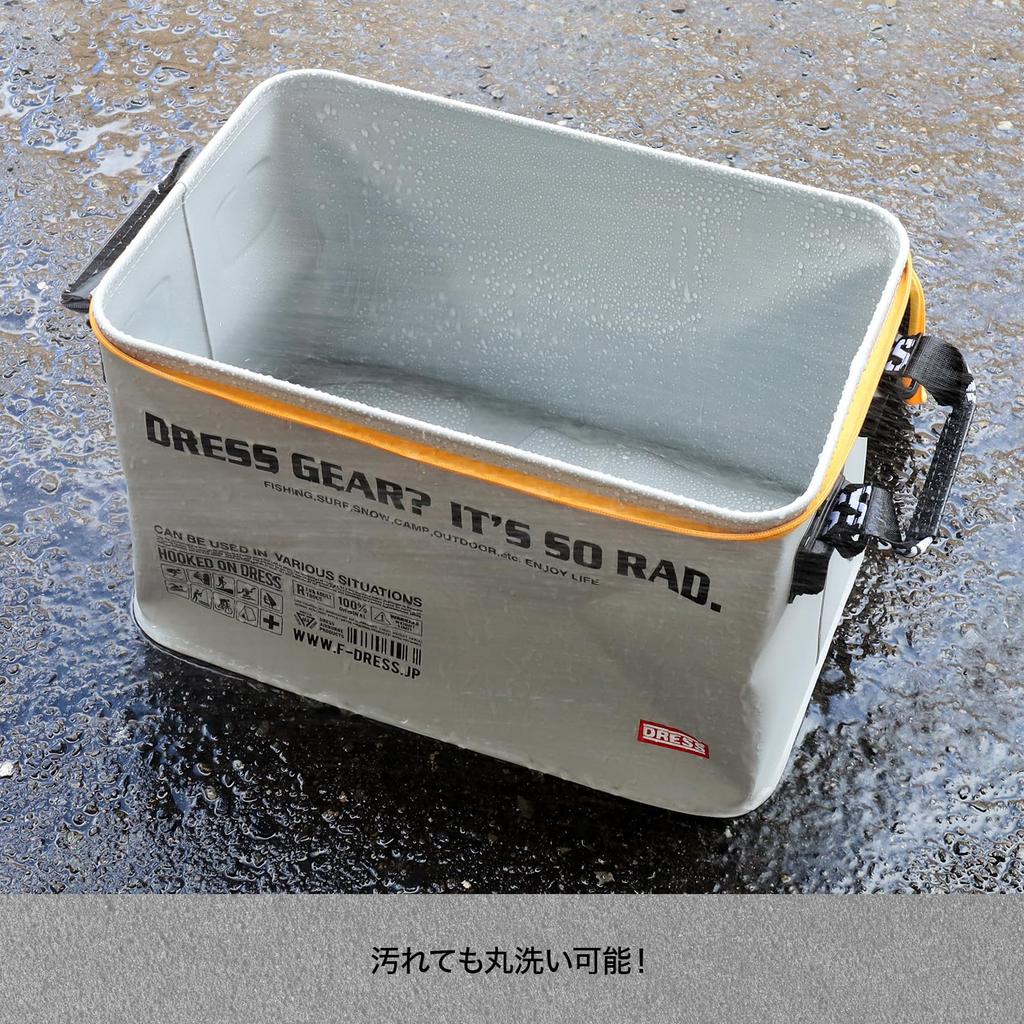 DRESS Waterproof Cargo 36L with Gray x Disaster Trunk Large Waterproof Carry-On Mini, Lid, Olive, Preparedness, Cargo, Container, Waders, Capacity,