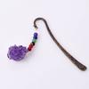 Raw Crystal Stone Bookmarks Handmade Beaded Celestial & Whimsical, Goth Witchy Mystical Accessories for Readers