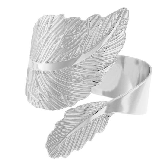 

Кольца для салфеток с кленовым листом, золотые, серебряные сплавы, открытые держатели для салфеток, гладкие пряжки для салфеток без заусенцев для свадебного ужина, украшения своими руками серебряный