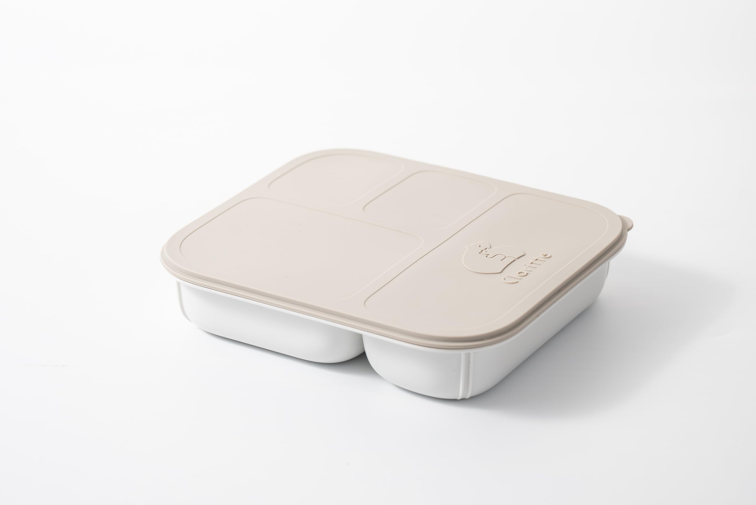 

Claritte [Сделано в Японии] Ланч-бокс бенто, герметичный, большой вместимости 800 мл, силиконовая крышка, можно мыть в посудомоечной машине и использовать в микроволновой печи (Серый, Приготовление еды)