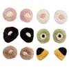 2pcs Autumn and Winter New Cute Plush Pair Clip Headpiece Hair Clip Women's Hairband Clip Headpiece