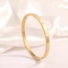 Titanium steel bracelet gold high version temperament zircon bracelet women's light luxury fashion elegance does not fade simple bracelet