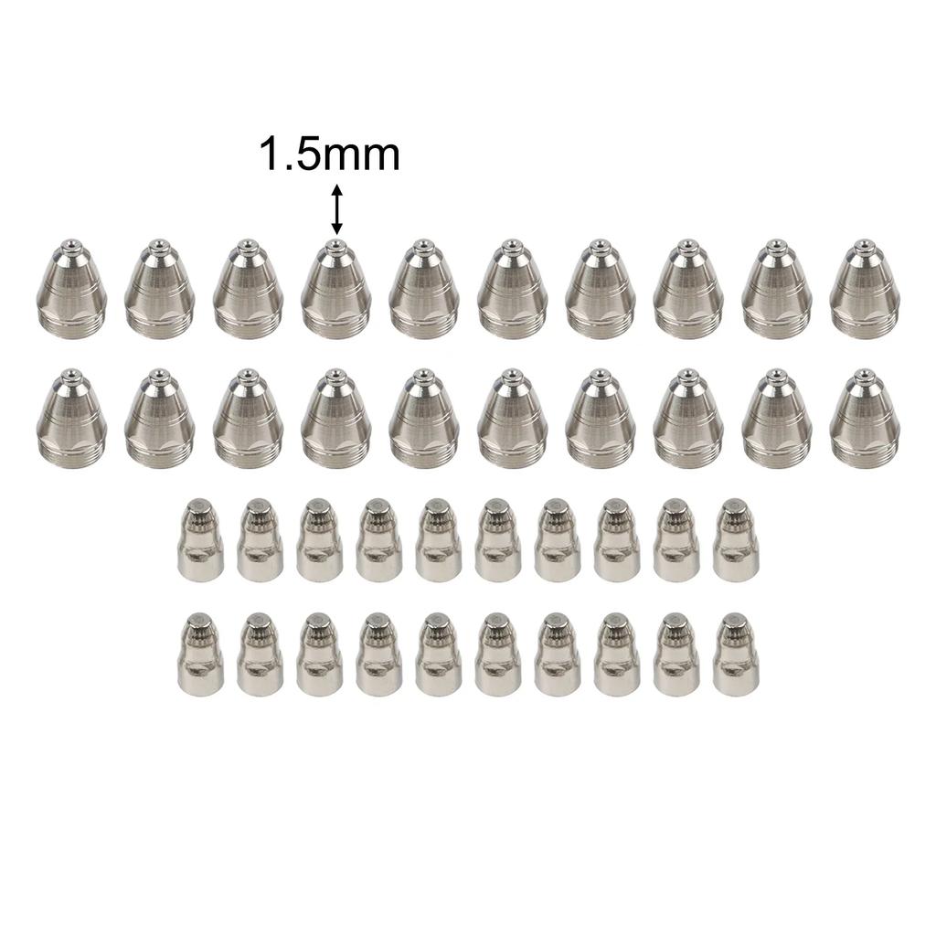 1,3mm Düsennenndurchmesser Plasma Schneidverbrauchsmaterialien Hohe Leitfähigkeit Plasma Teile Verschleißfestigkeit Kompatibel mit CUT-100
