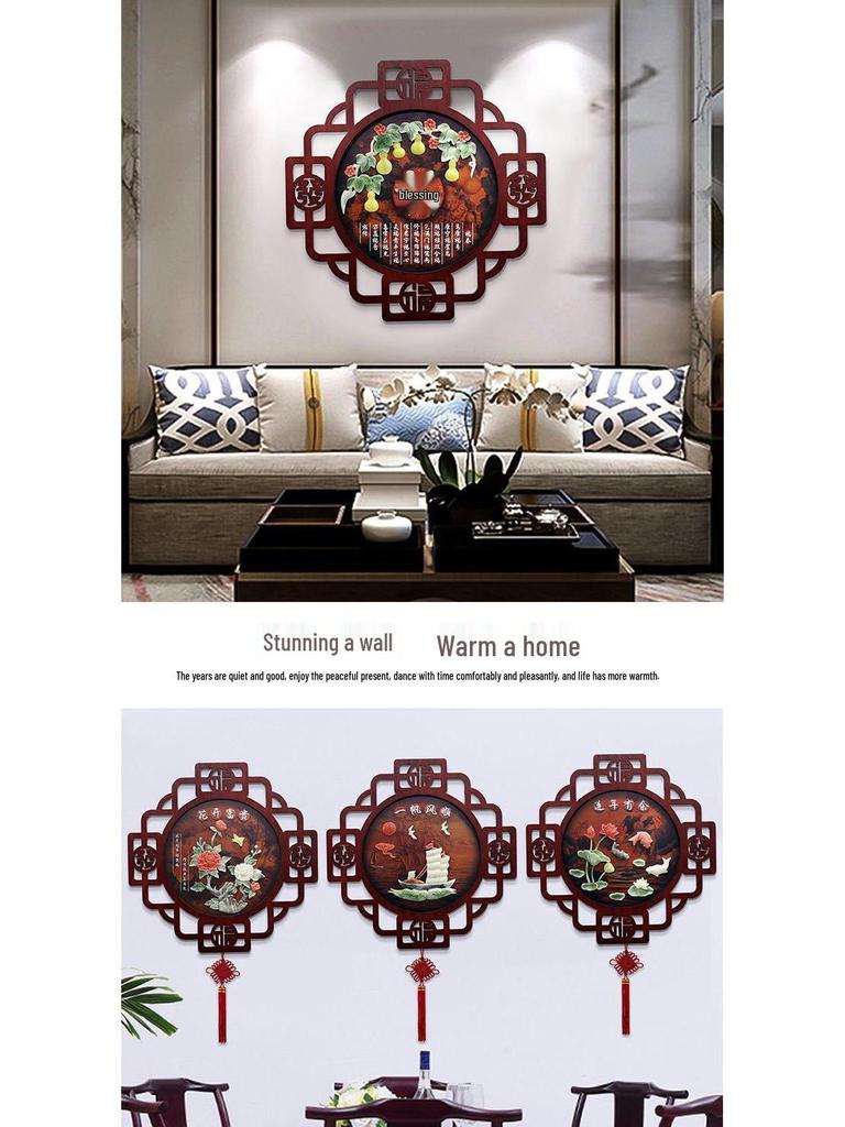 Chinese Style Decorative Wall Murals: Jade Carving Art for Living Room, Hallway & Restaurant