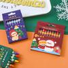 Cartoon Christmas Crayons: Non-Staining Oil Pastels, 8 or 12 Colors - Perfect Small Gifts for Kids