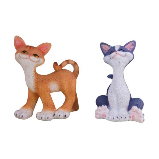 Fortune Cat Ornament Resin Material Fine Craftsmanship Cat Sculpture Wealth Symbol Decor Home Party Decoration