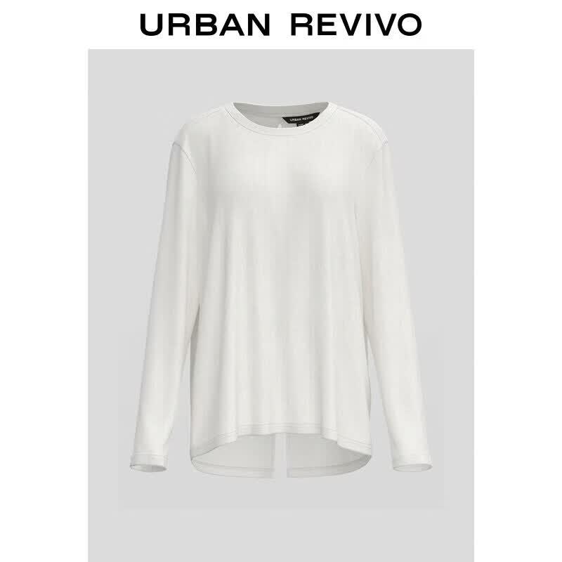 UR 2026 Summer Women s Long Sleeve Hollow-out Slit T-shirt S