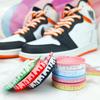 Fashion Rainbow Ice Cream Shoelace Flat Shoe Laces Cream Macaron Shoelaces for Sneakers 120/140/160cm Shoes Strings Accesories